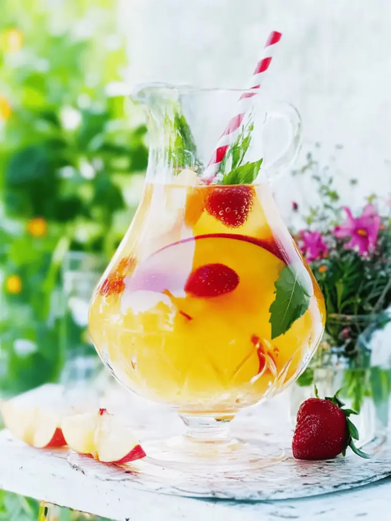 White summer sangria