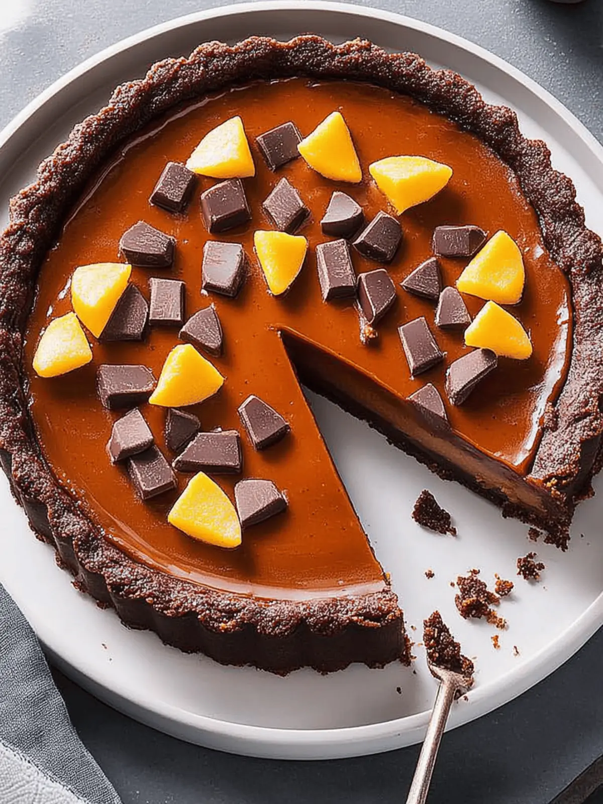 Decadent Chocolate Pumpkin Tart That Will Wow Your Guests 3 Chocolate Pumpkin Tart