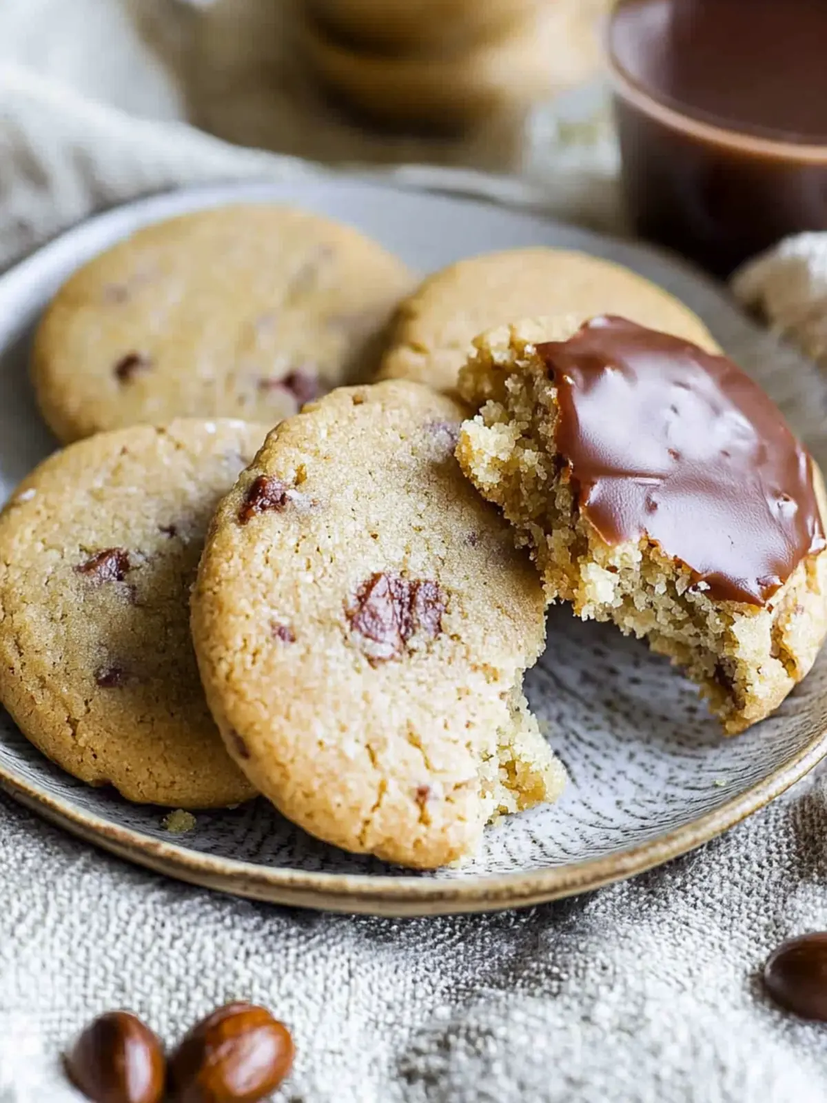 Melt in Your Mouth Coffee Hazelnut Shortbread Cookies Delight 2 Coffee Hazelnut Shortbread Cookies • Melt in Your Mouth!