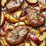 Sheet-Pan Pork Chops With Apples