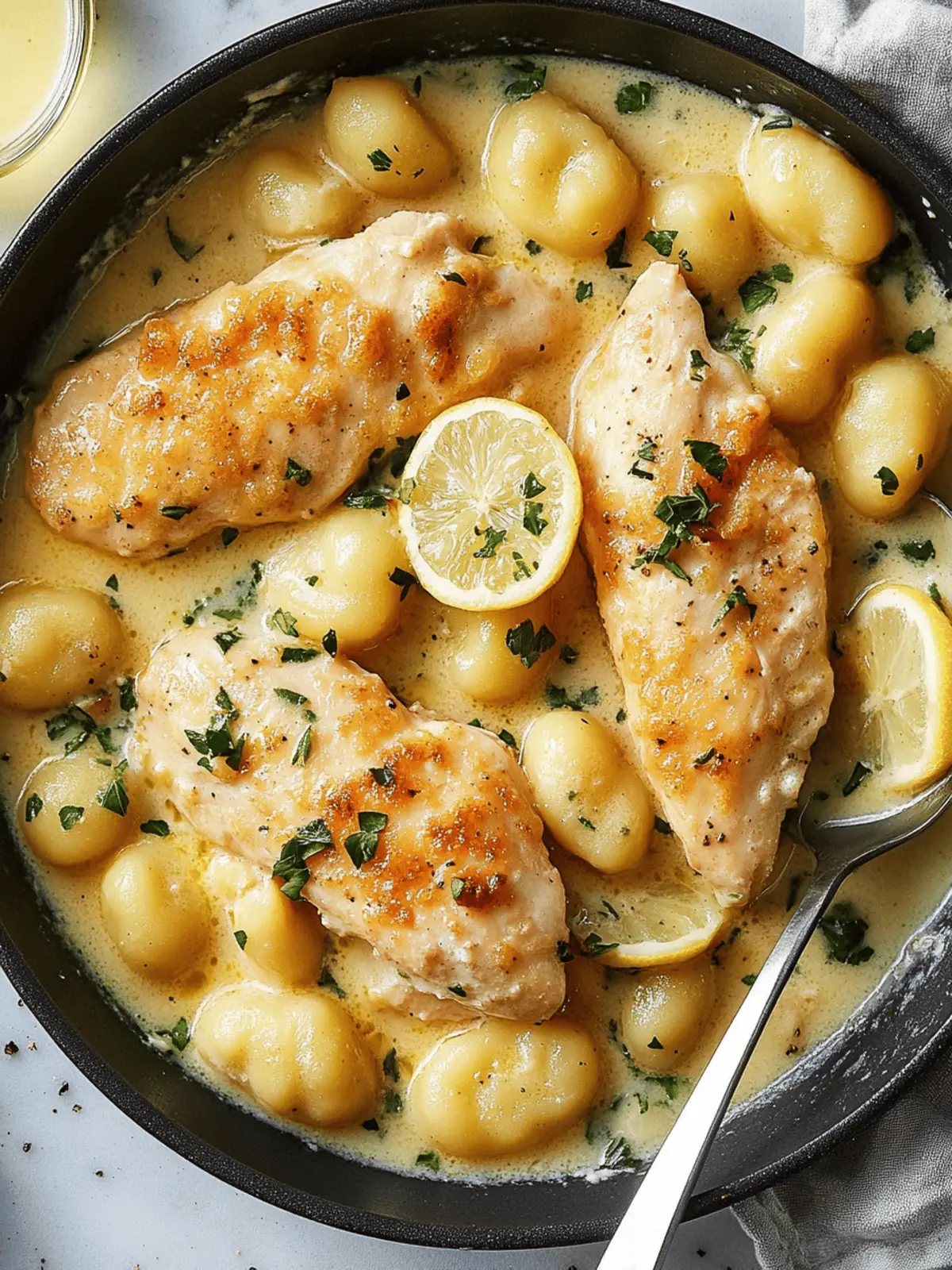 Creamy Chicken Piccata With Gnocchi: A Comforting Italian Delight 3 Creamy Chicken Piccata With Gnocchi