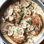 Instant Pot Pork Chops in Creamy Mushroom Sauce