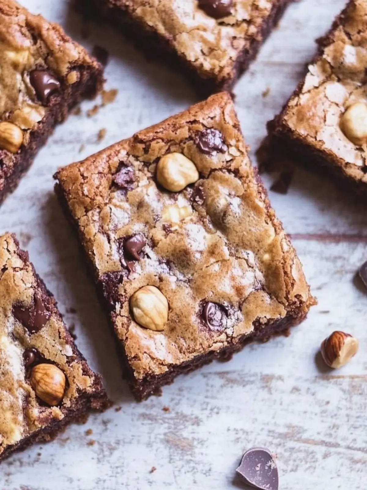 Outrageous Chocolate Hazelnut Blondies