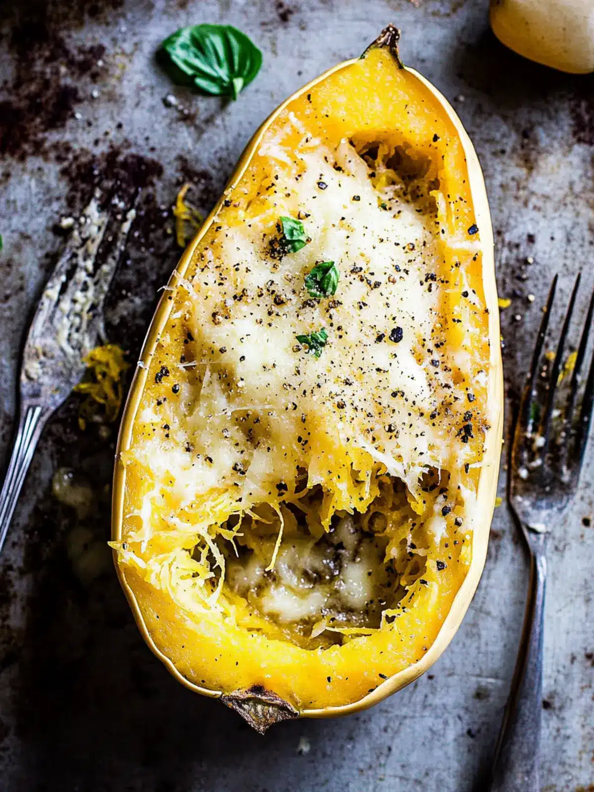 Cacio e Pepe Spaghetti Squash