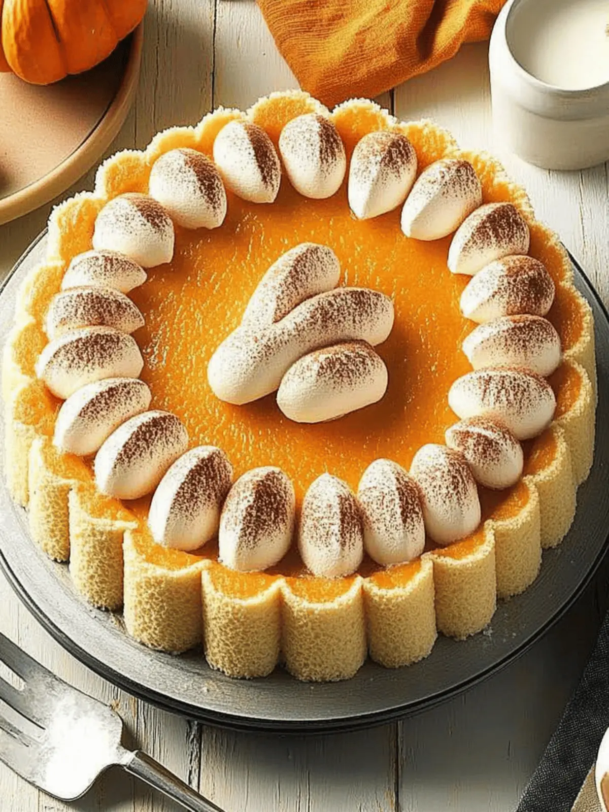 Creamy No-Bake Pumpkin Charlotte to Elevate Your Fall Desserts 3 Pumpkin Charlotte