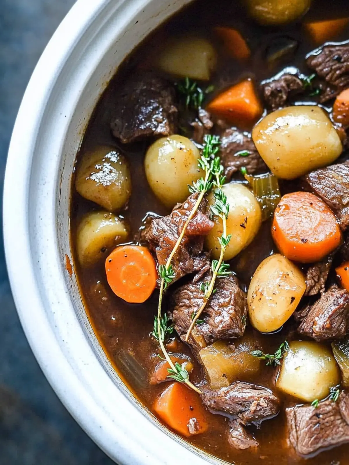 Crock Pot Beef Bourguignon