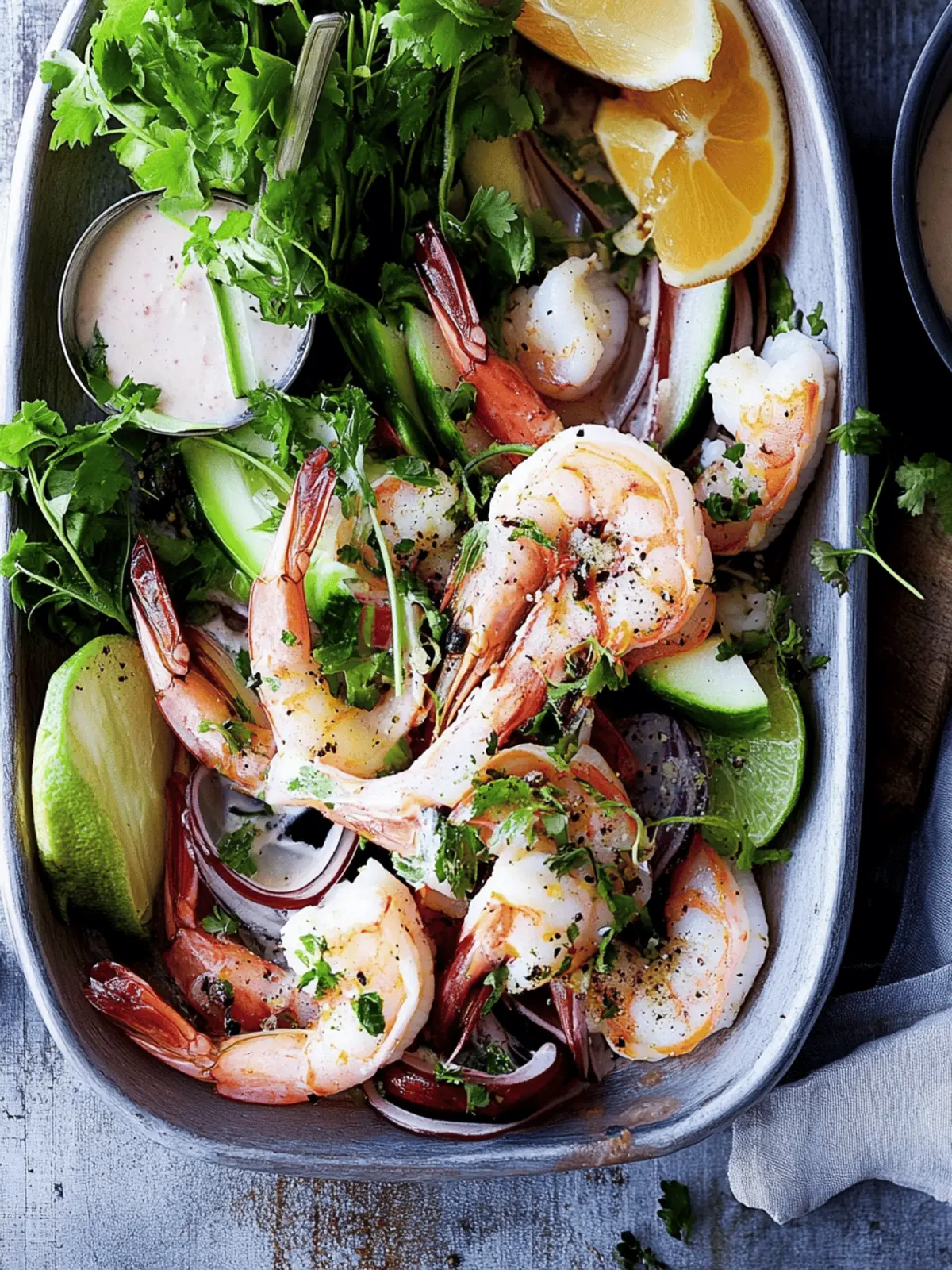 Prawn cocktail platter