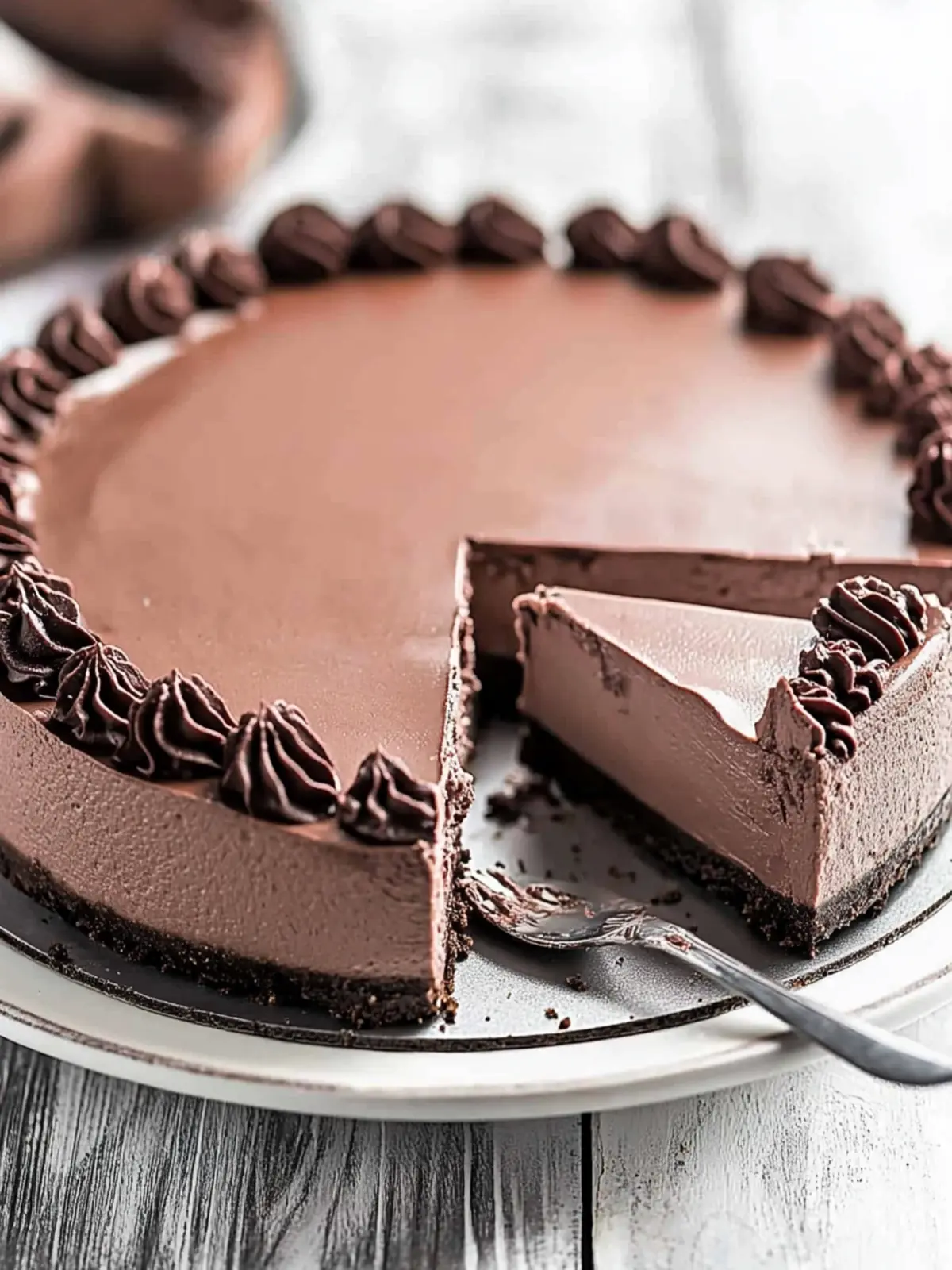 Decadent No Bake Chocolate Cheesecake Perfect for Summer Bliss 4 No Bake Chocolate Cheesecake