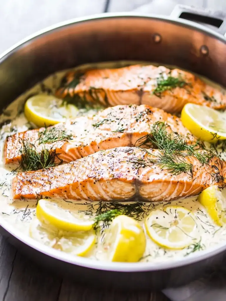 Creamy Lemon Dill Salmon