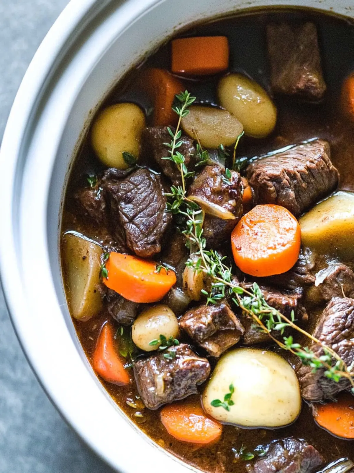 Crock Pot Beef Bourguignon