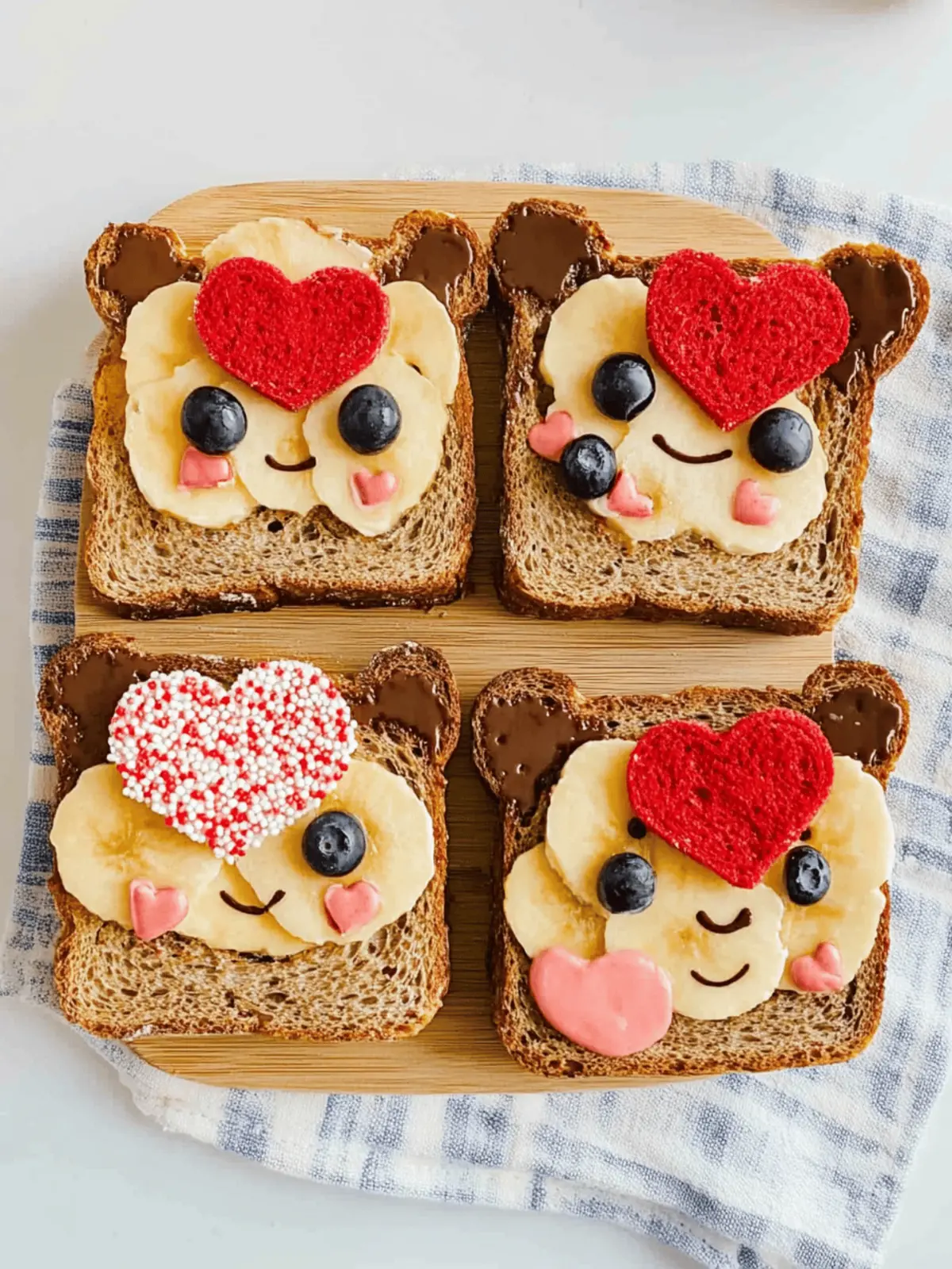 This Cute Valentine Bear Toast is a Fun Treat for Kids!