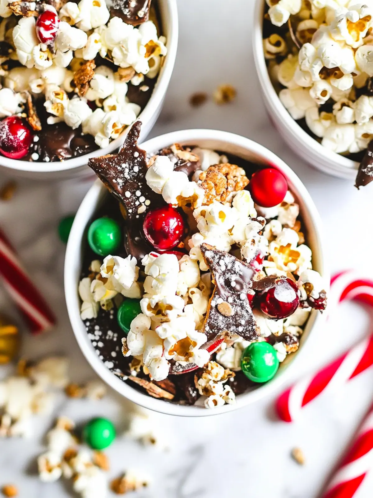 Festive Christmas Popcorn Snack Mix: Sweet & Salty Delight 3 Christmas Popcorn Snack Mix
