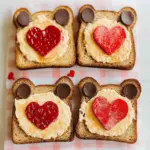 This Cute Valentine Bear Toast is a Fun Treat for Kids!
