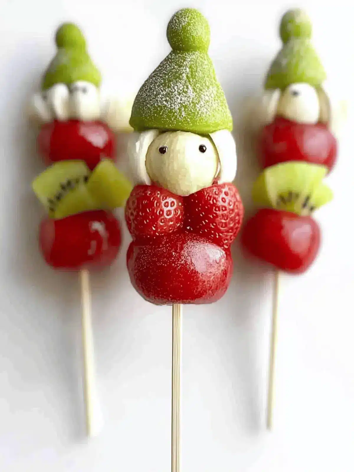 Grinch Fruit Kabobs