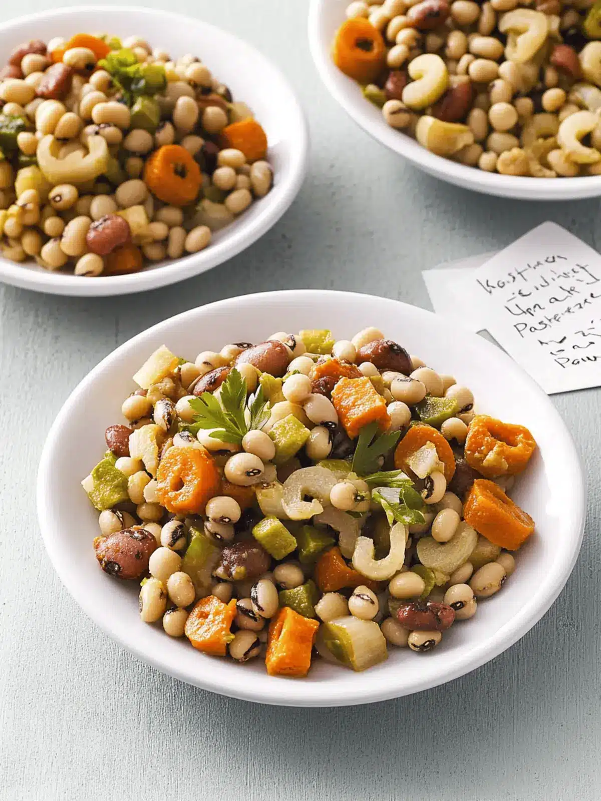 Delicious Hoppin' John Style Black-Eyed Pea Salad Recipe 2 Hoppin' John Style Black-Eyed Pea Salad