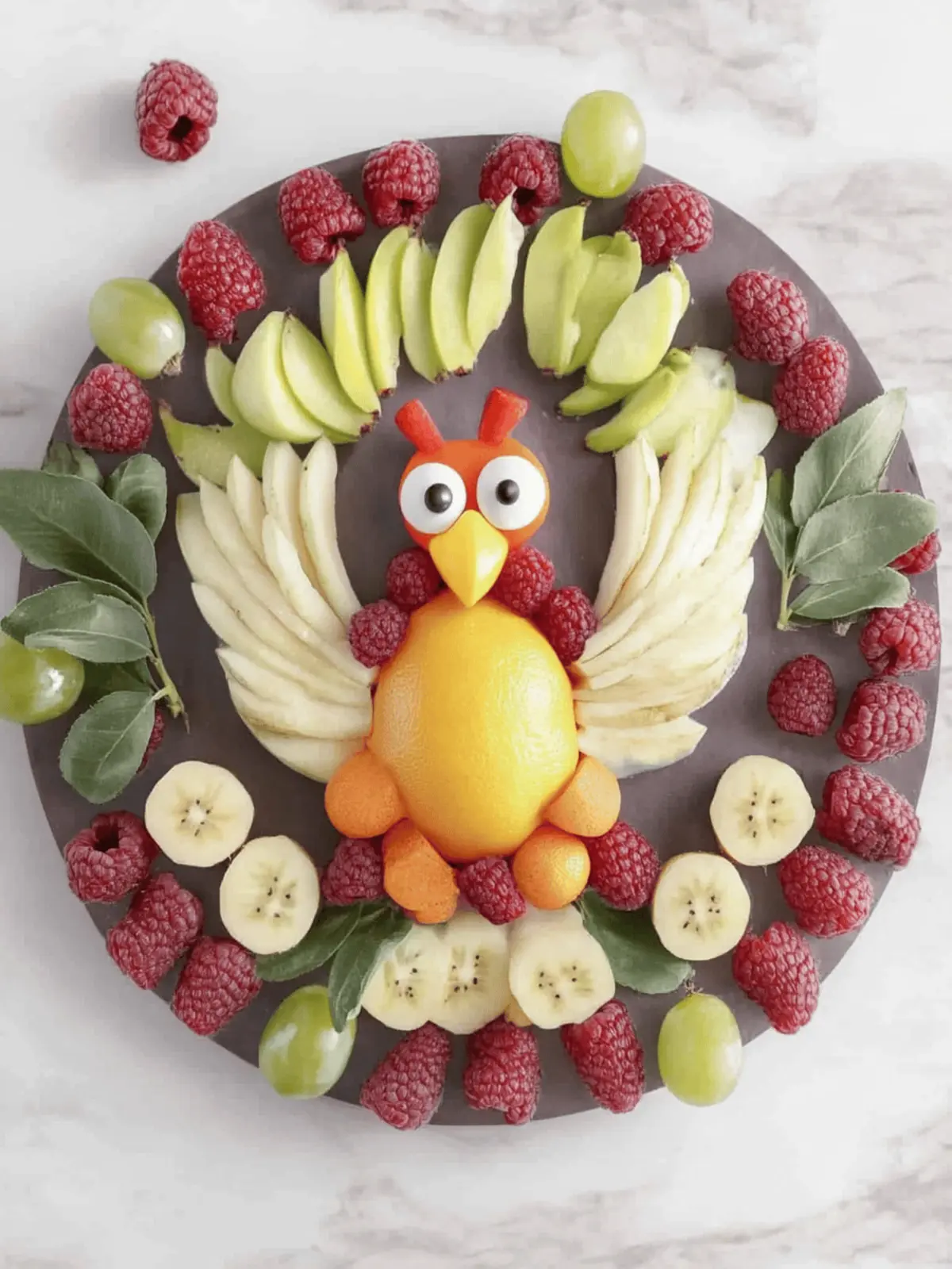 This Turkey Fruit Board Is a Fun Thanksgiving Food For Kids!