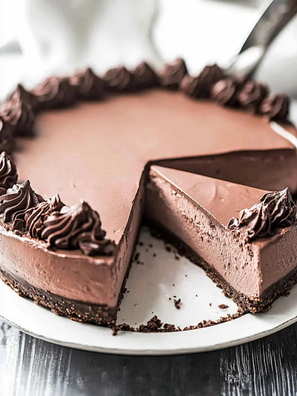 Decadent No Bake Chocolate Cheesecake Perfect for Summer Bliss 5 No Bake Chocolate Cheesecake