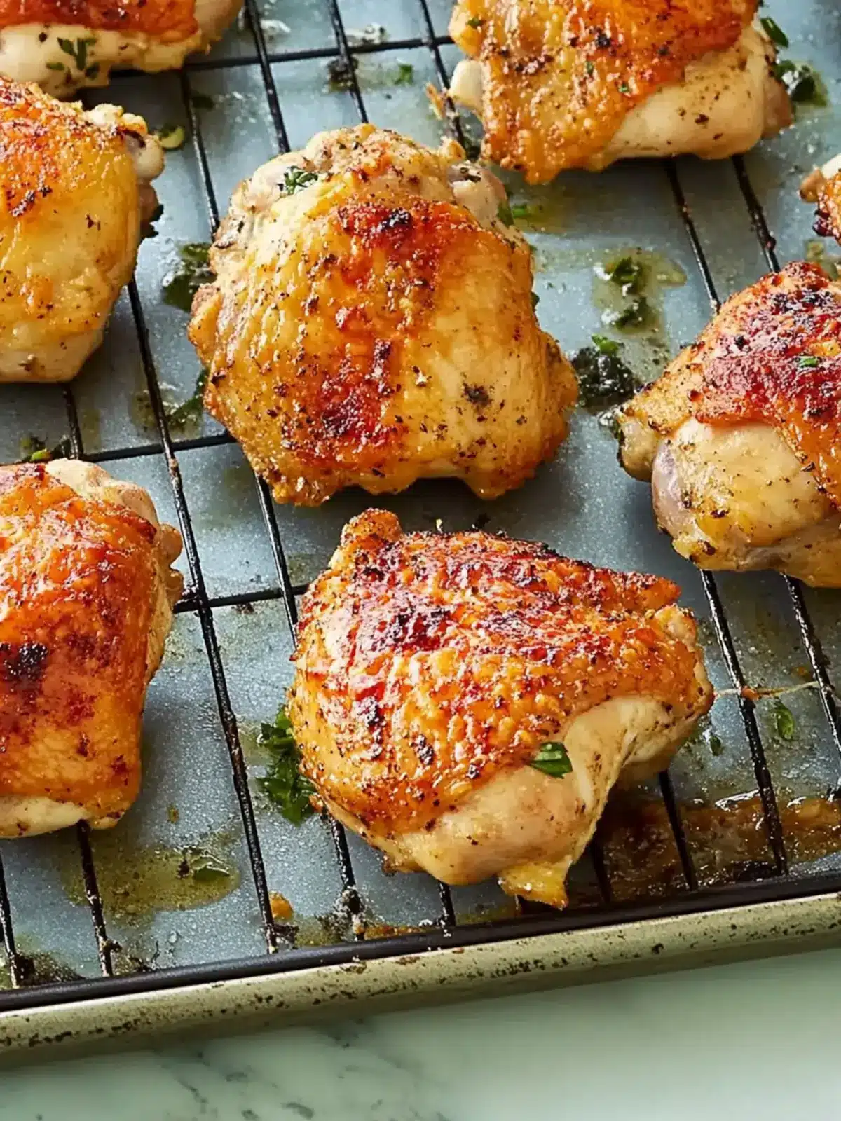 Crispy Baked Chicken Thighs: Juicy Flavor, Easy Prep! 4 Crispy Baked Chicken Thighs