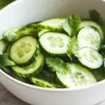 Delicious Cucumber Salad with Cilantro and Lime in 5 Minutes 5 Cucumber Salad with Cilantro and Lime