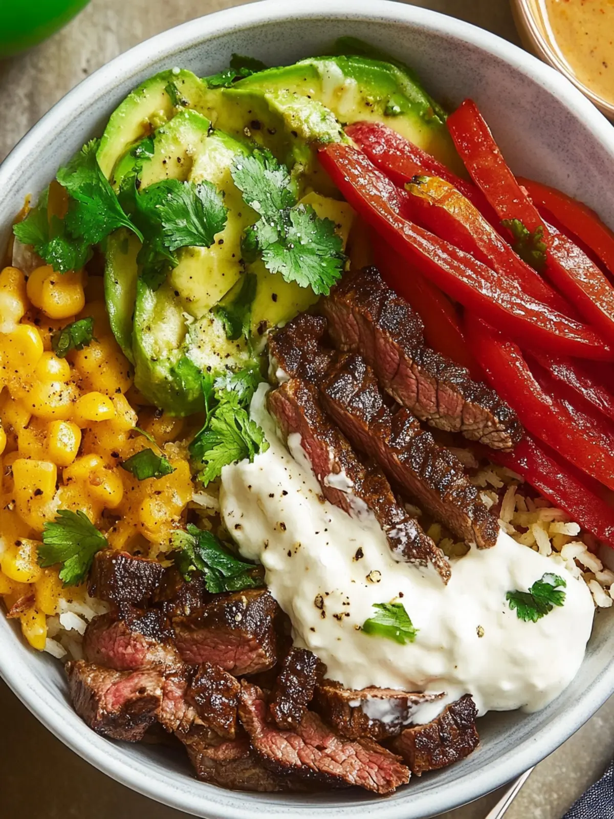 Steak Fajita Power Bowls: Flavor-Packed Meal Prep Delight 2 Steak Fajita Power Bowls