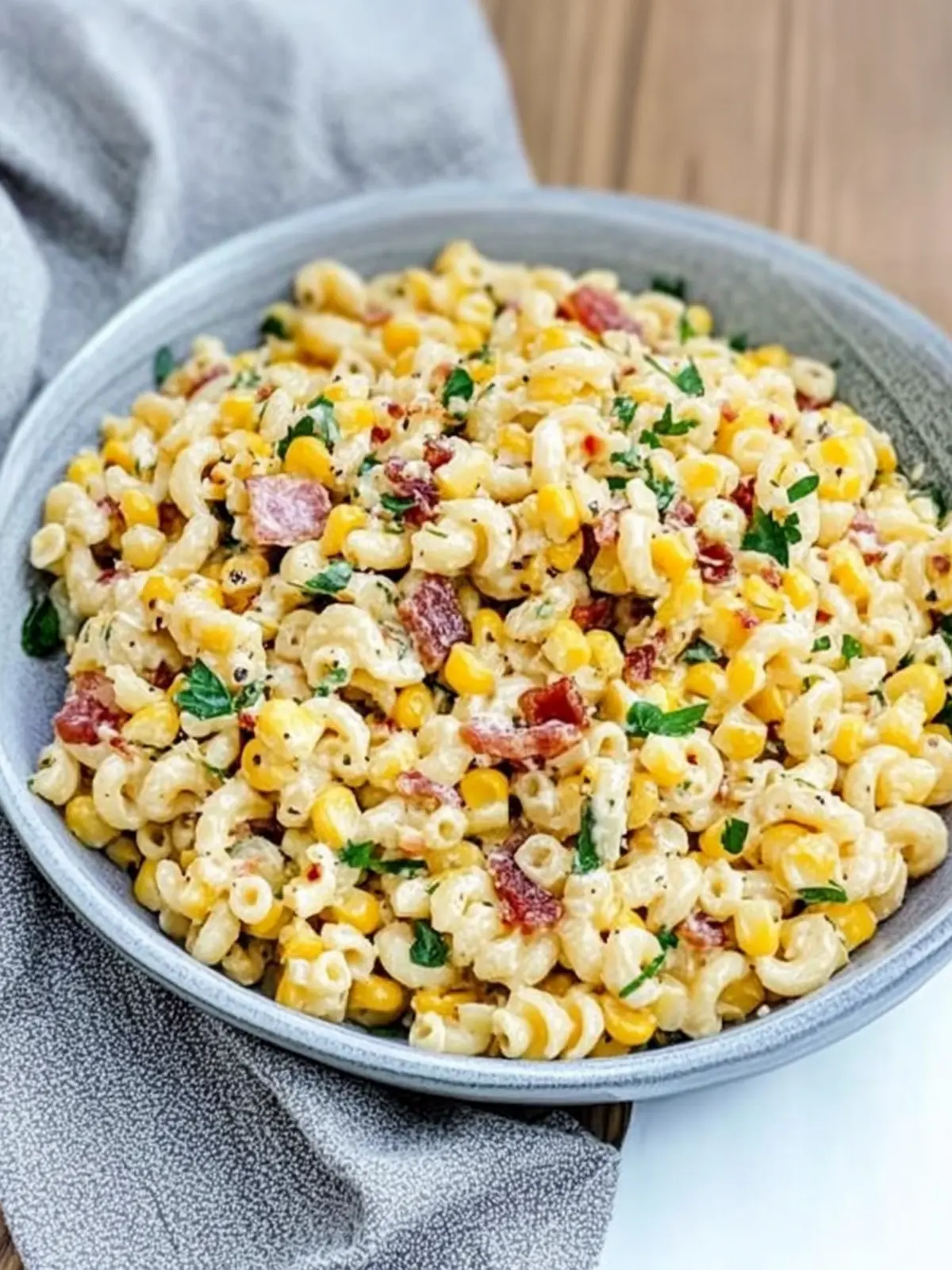 Crack Corn Pasta Salad with Bacon: A Zesty Summer Hit 3 Crack Corn Pasta Salad with Bacon