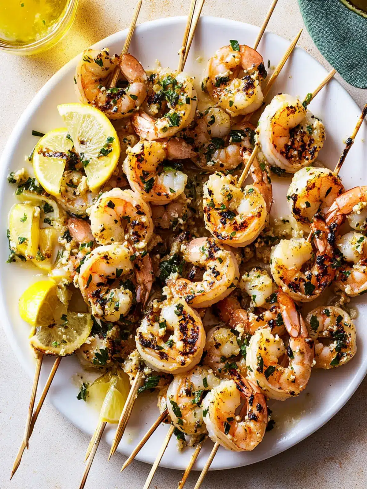 Grilled Shrimp Piccata Skewers: A Zesty Summer Treat 2 Grilled Shrimp Piccata Skewers