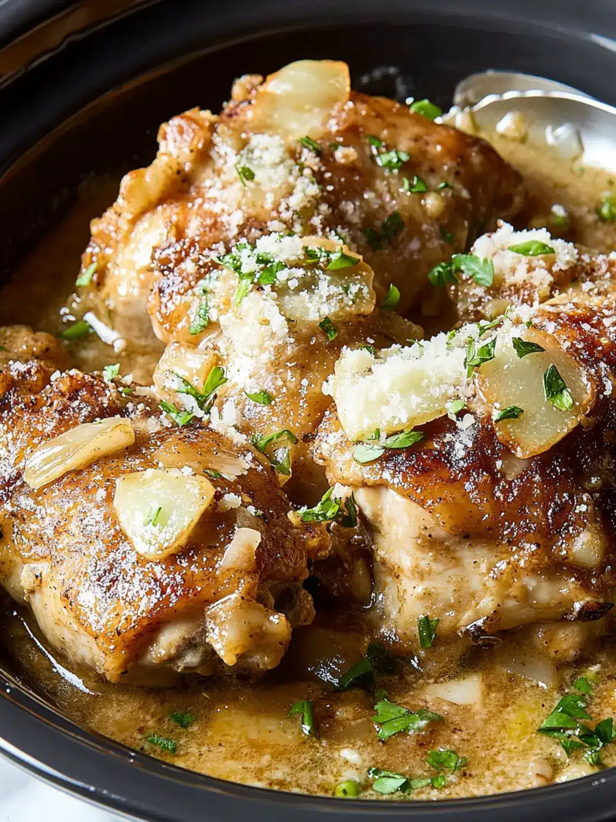 Irresistible Slow-Cooker Garlic-Parmesan Chicken Made Simple 4 Slow-Cooker Garlic-Parmesan Chicken