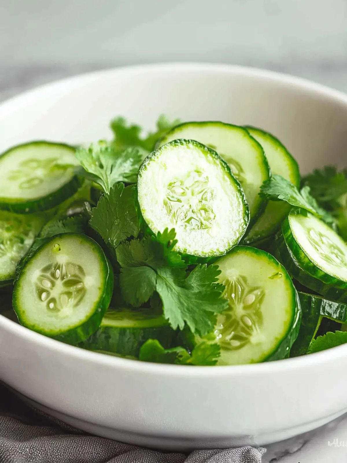 Delicious Cucumber Salad with Cilantro and Lime in 5 Minutes 2 Cucumber Salad with Cilantro and Lime