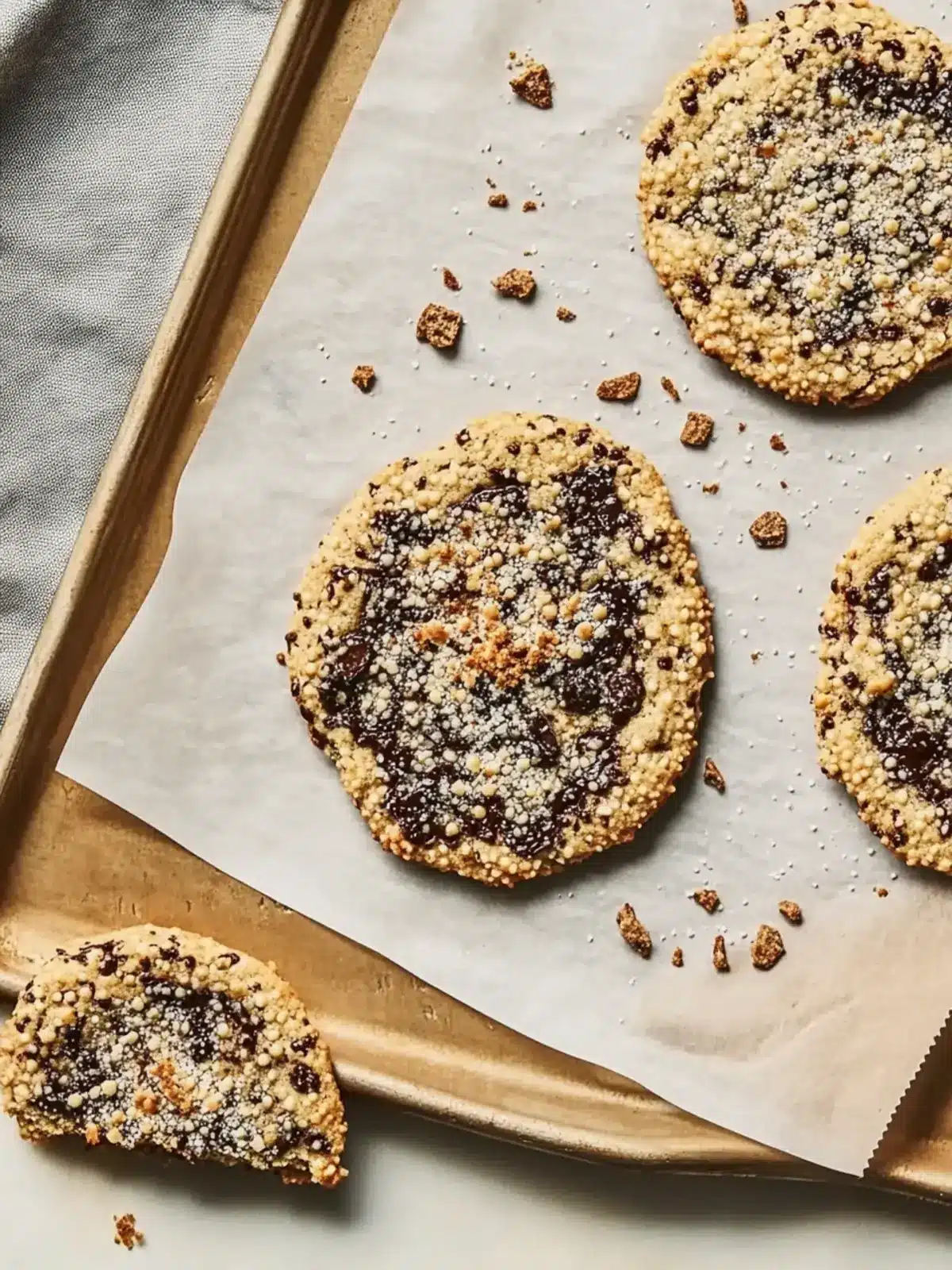 Salted Chocolate Chip Tahini Cookies for Chewy Bliss 2 Salted chocolate chip tahini cookies