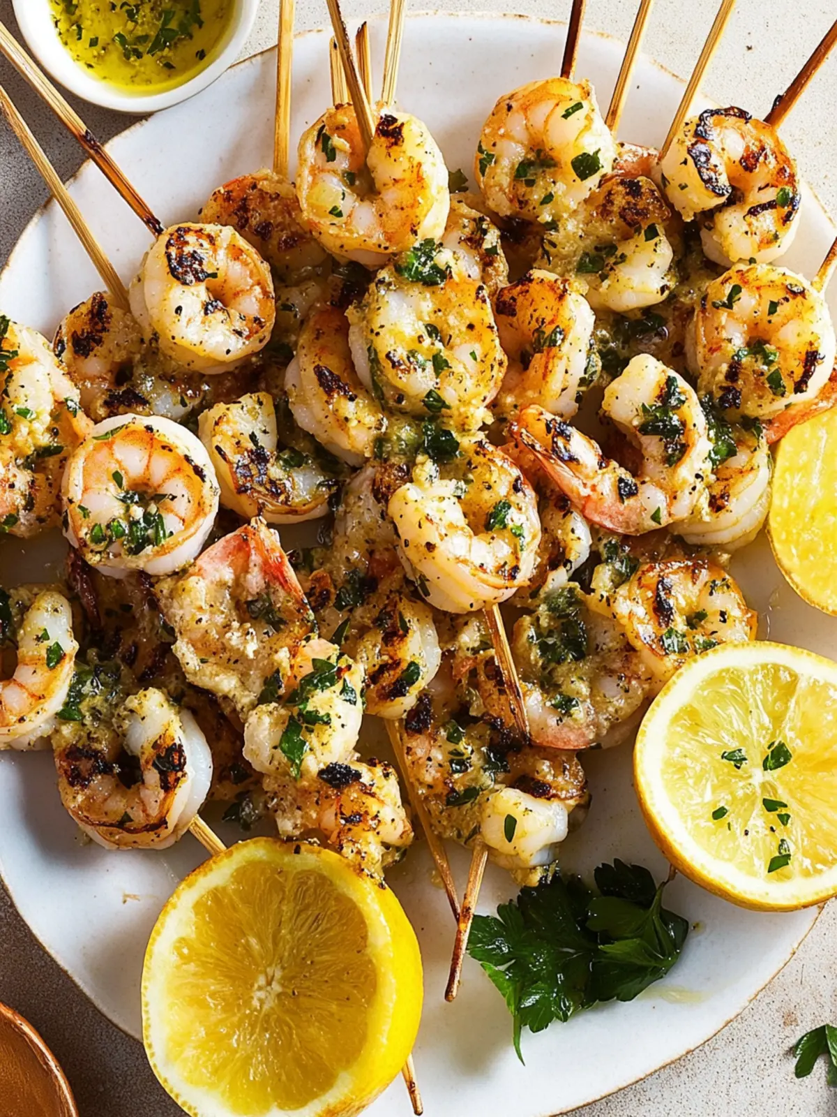 Grilled Shrimp Piccata Skewers: Your New Summer Favorite! 2 Grilled Shrimp Piccata Skewers