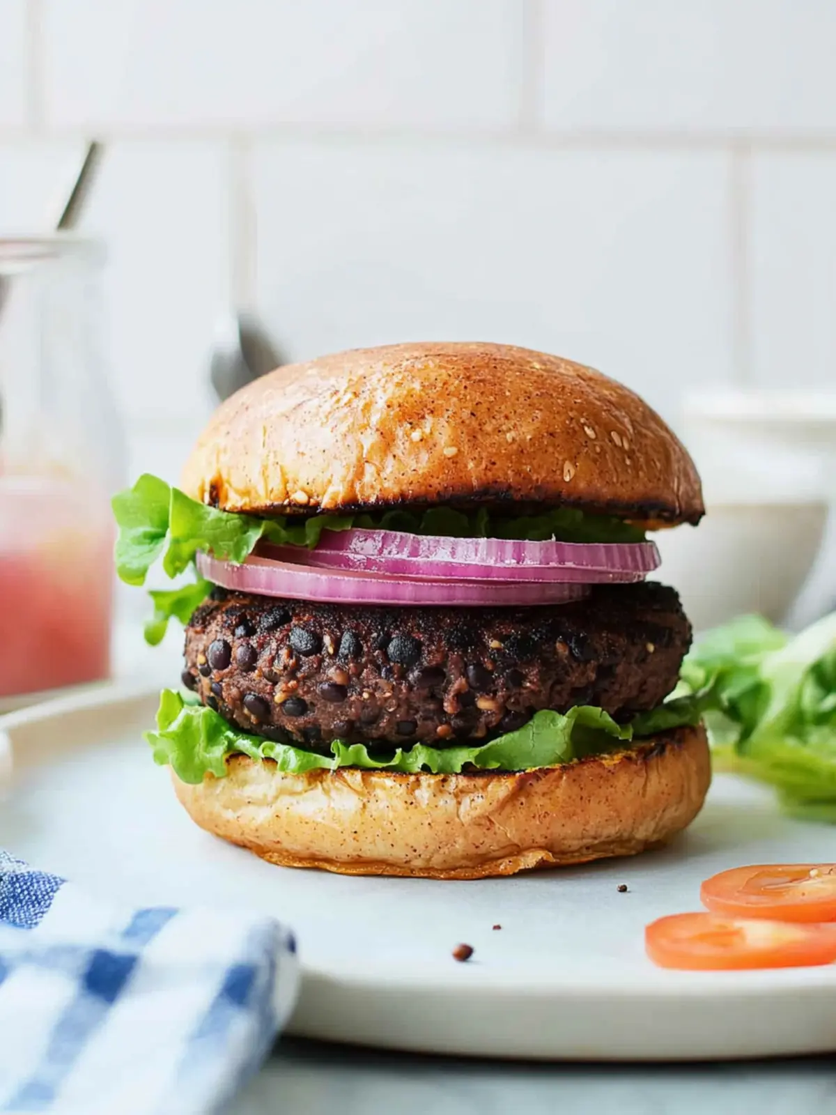 Easy Black Bean Burger Recipe bursting with Smoky Flavor 3 Easy Black Bean Burger