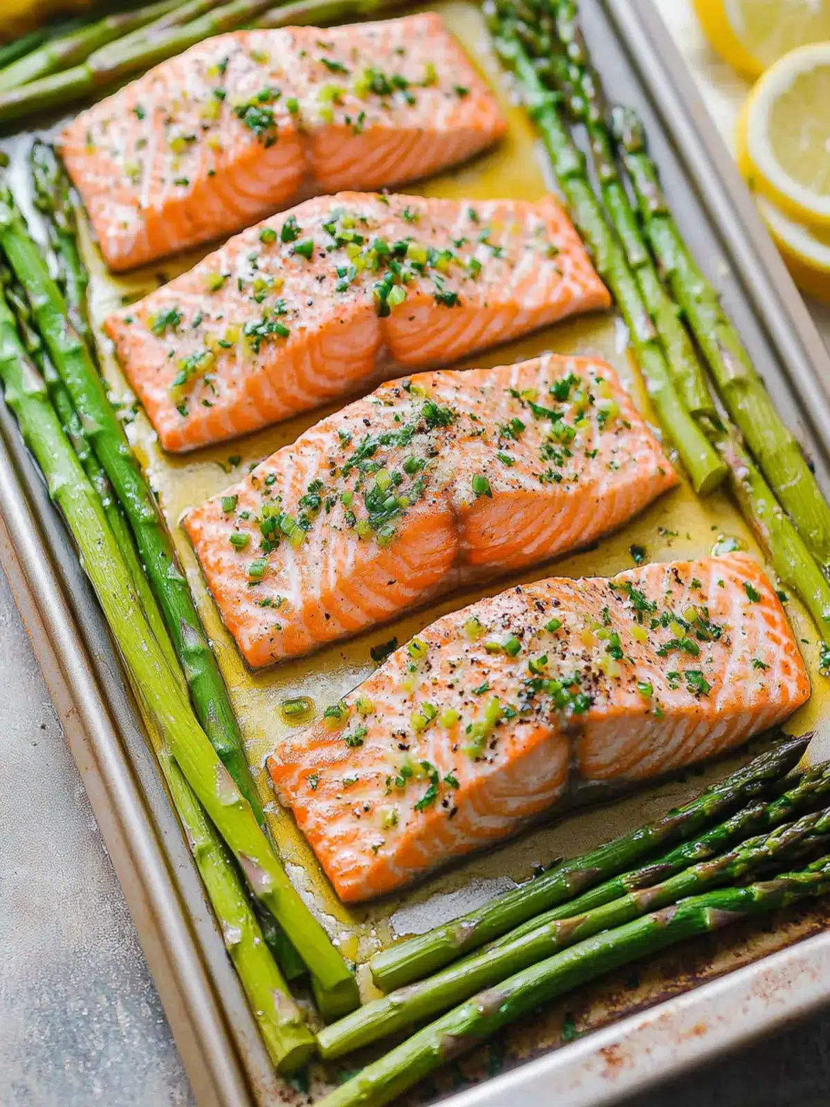 Sheet Pan Salmon and Asparagus: Quick Lemon Garlic Delight 5 Sheet Pan Salmon and Asparagus