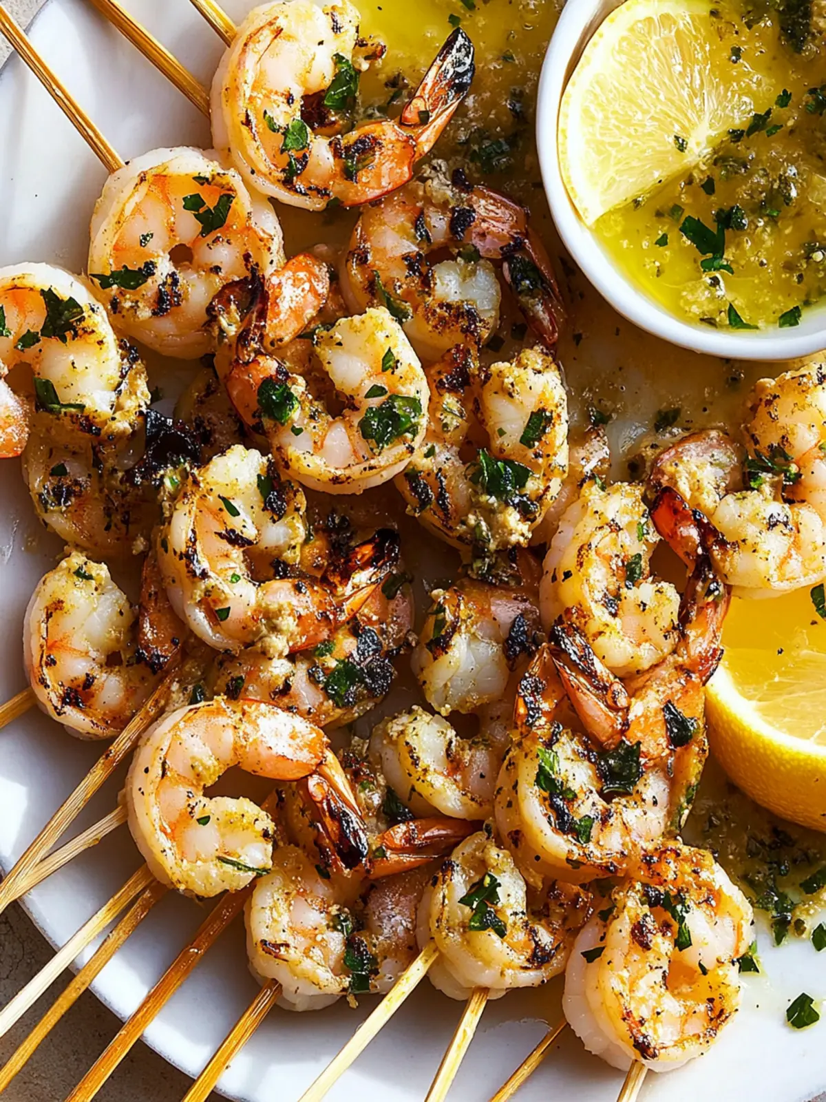 Grilled Shrimp Piccata Skewers: Your New Summer Favorite! 3 Grilled Shrimp Piccata Skewers