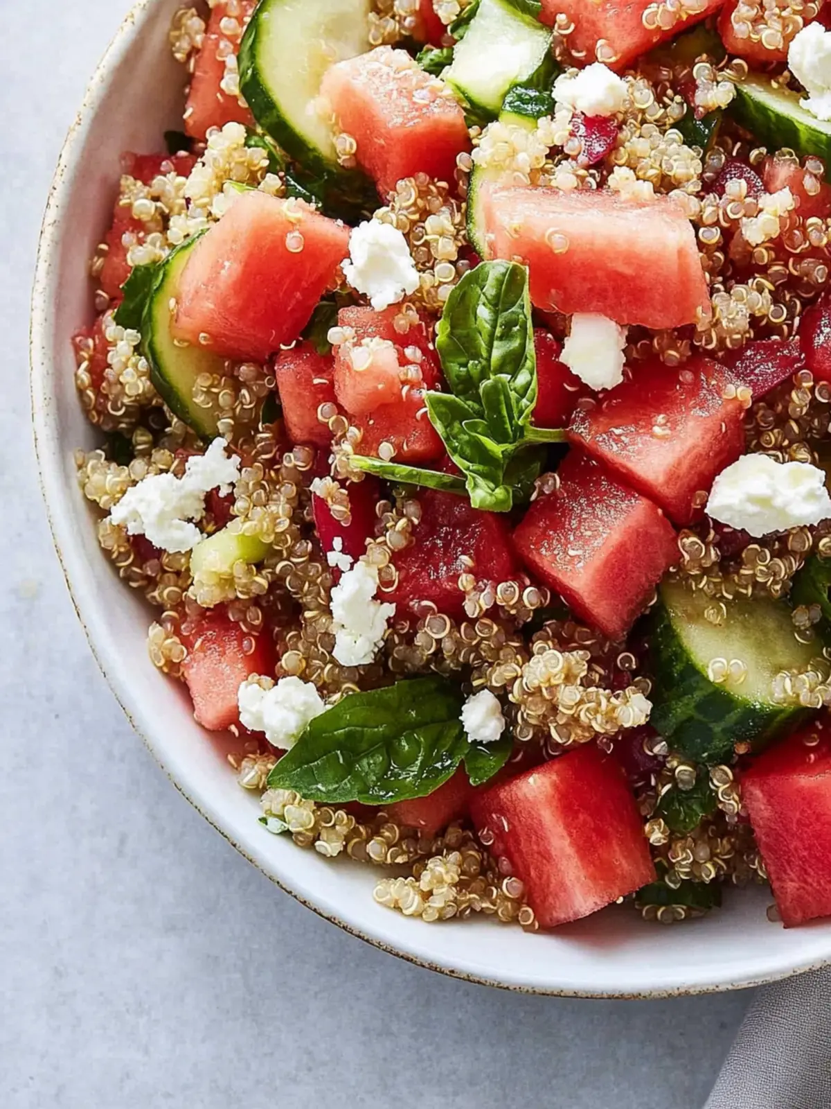 Delight in Fresh Watermelon Quinoa Salad for Summer Bliss 2 Watermelon Quinoa Salad