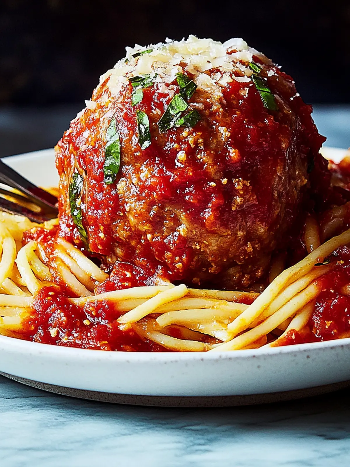 Monster Meatballs in Marinara: Family Dinner Made Fun 3 Monster Meatballs