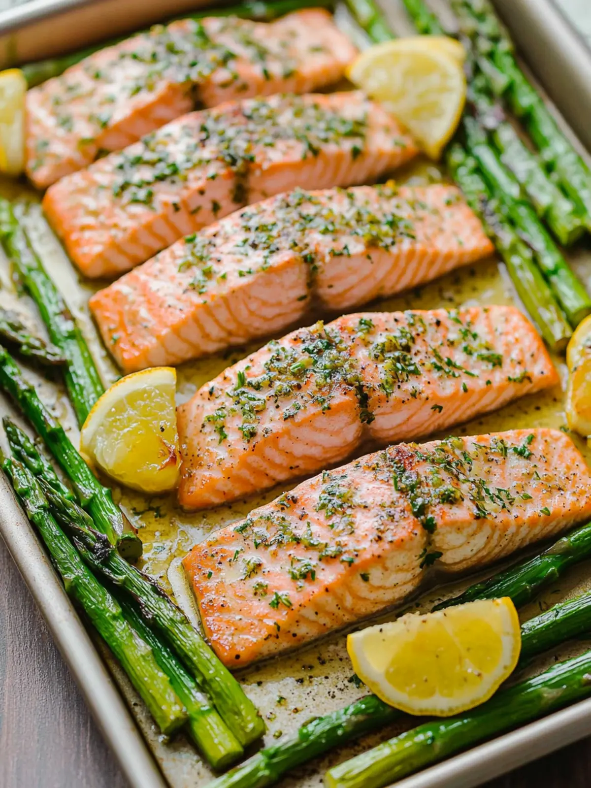 Sheet Pan Salmon and Asparagus: Quick Lemon Garlic Delight 4 Sheet Pan Salmon and Asparagus