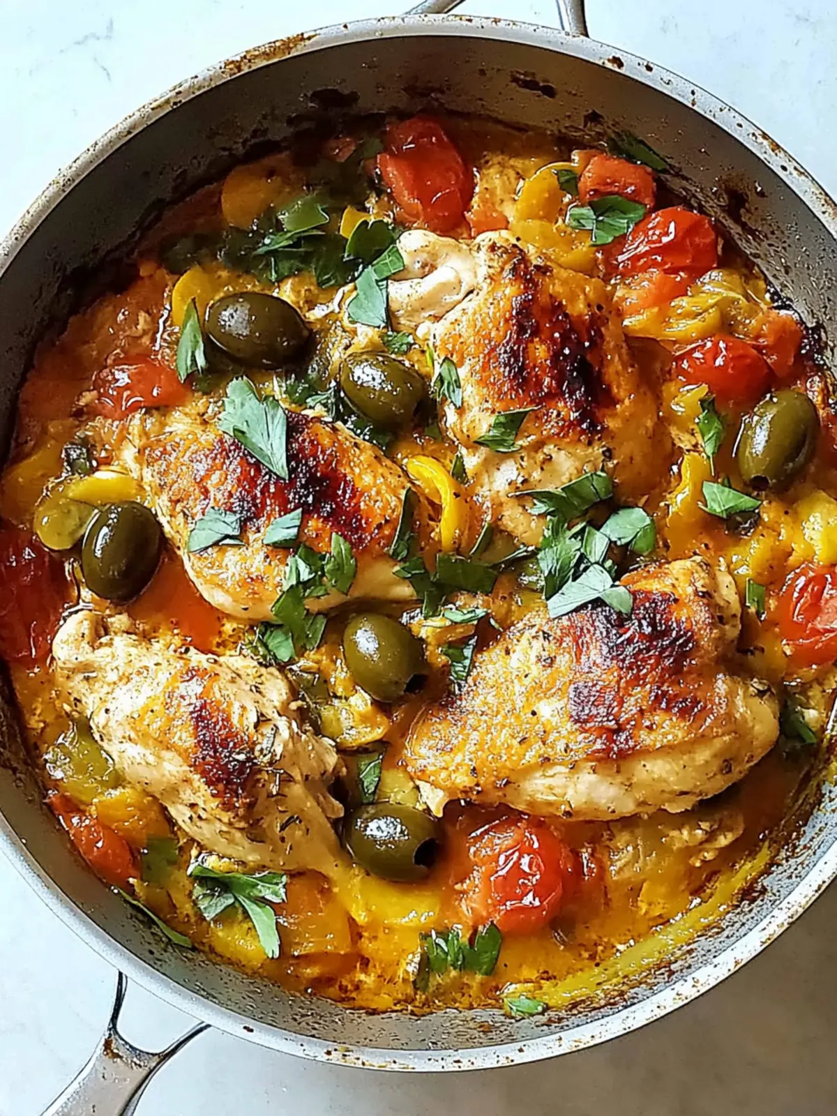 Savor Summer: Easy Chicken Provencal with Tomatoes and Olives 2 Chicken Provencal (With Tomatoes and Olives)