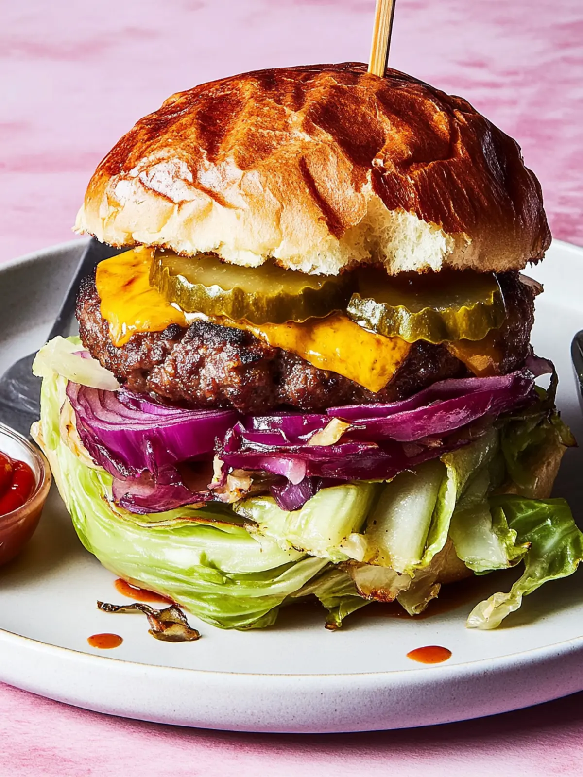 Savor the Flavor: Roasted Cabbage Burgers for a Healthy Twist 3 Roasted Cabbage Burgers