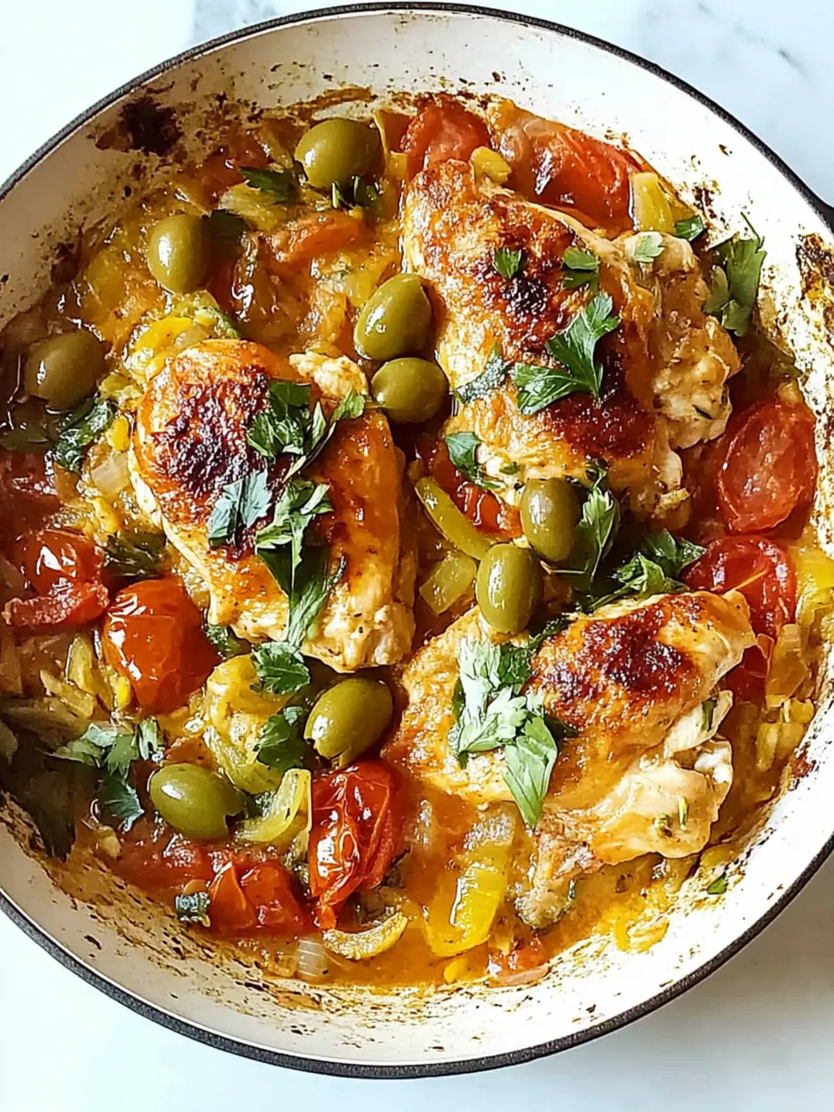 Savor Summer: Easy Chicken Provencal with Tomatoes and Olives 4 Chicken Provencal (With Tomatoes and Olives)
