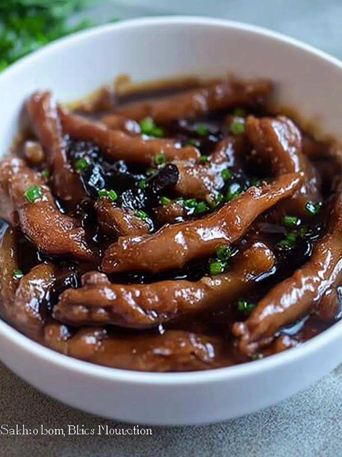 Savory Chicken Feet in Oyster Sauce with Salted Black Beans 4 Chicken Feet in Oyster Sauce with Salted Black Beans