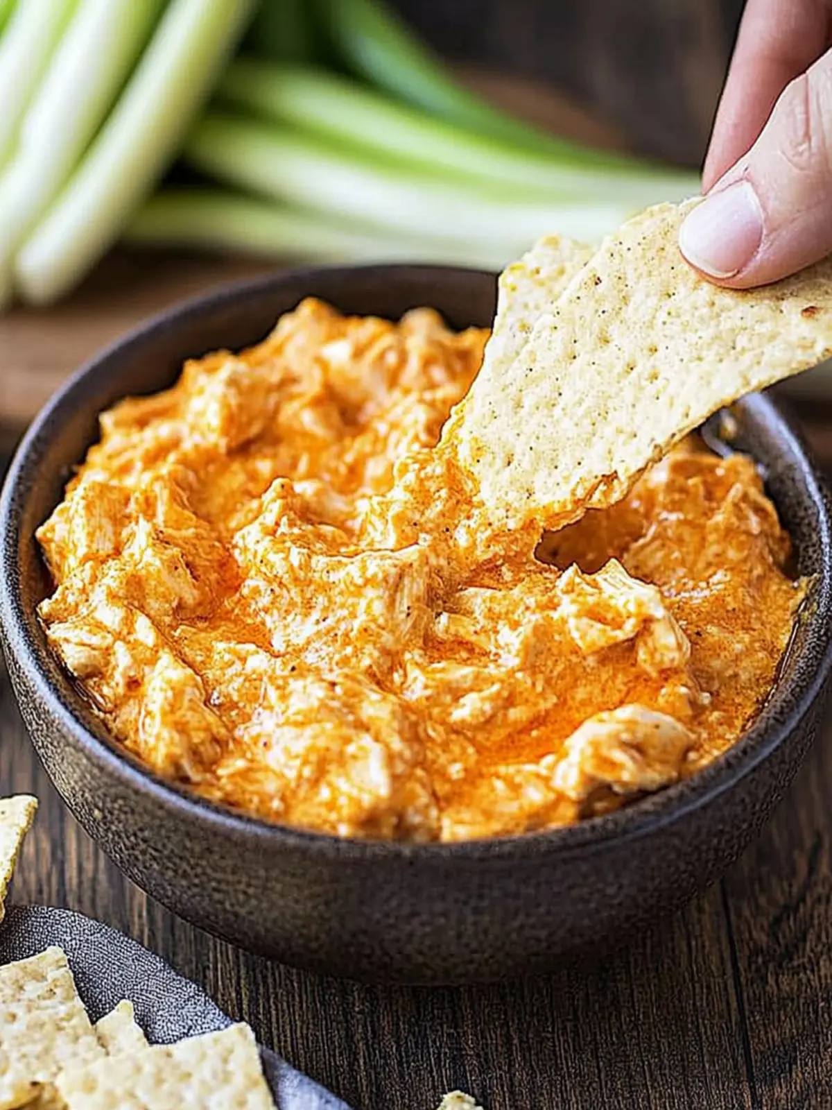 Creamy Crock Pot Buffalo Chicken Dip for Game Day Fun 2 Crock Pot Buffalo Chicken Dip