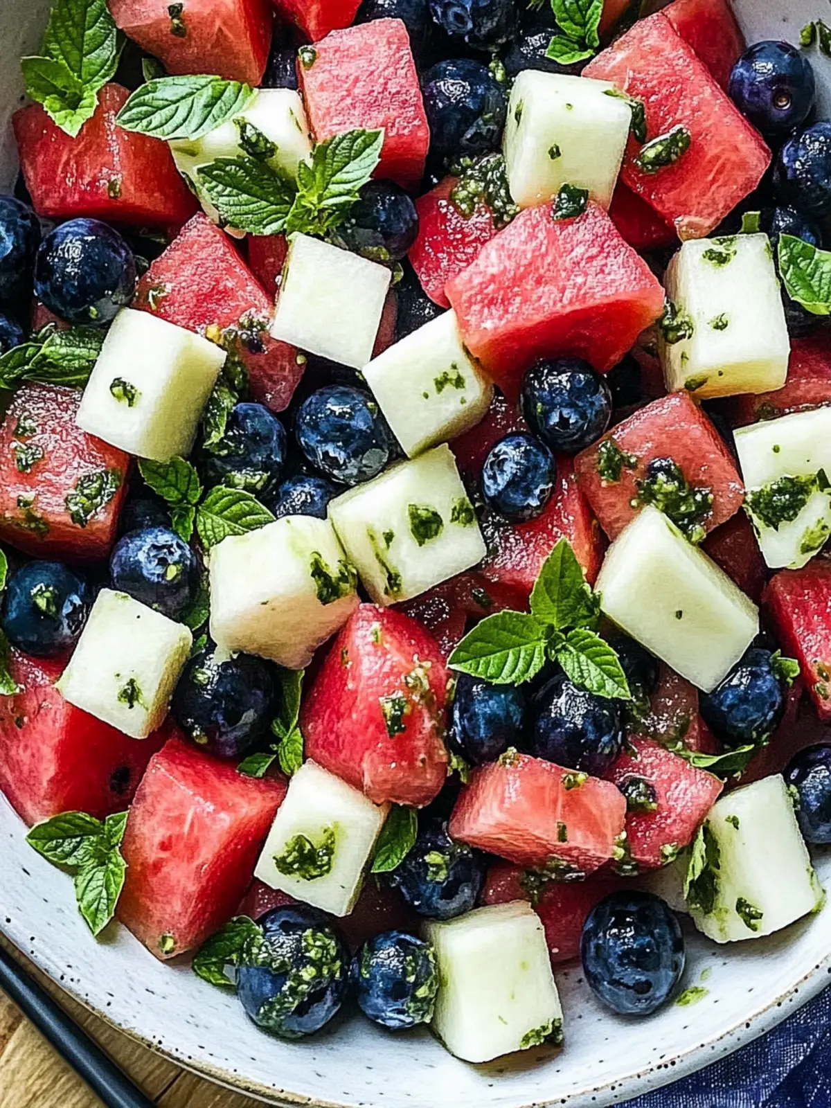 Watermelon Blueberry Salad