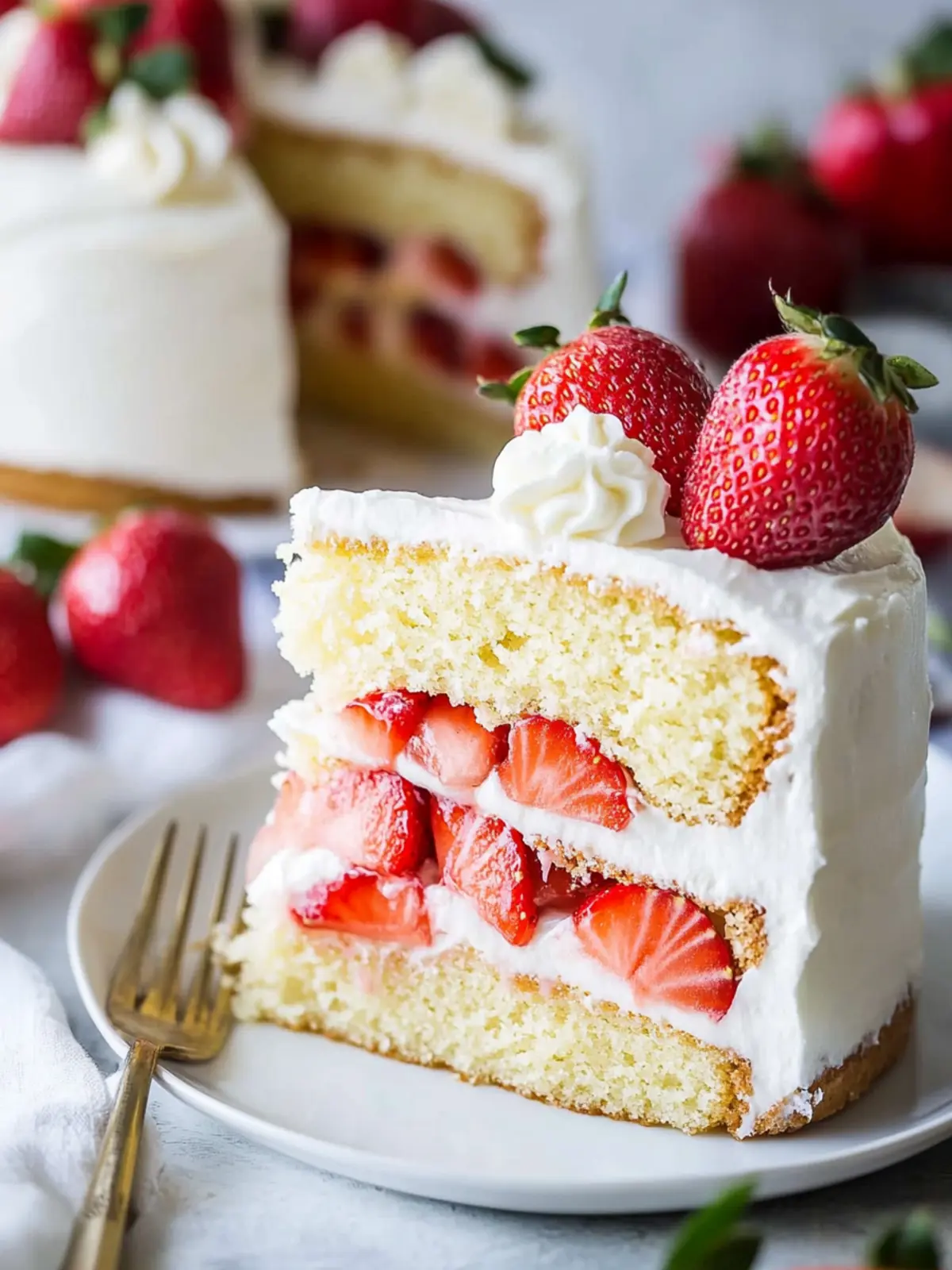 Decadent Strawberry Shortcake Cake You’ll Love to Make at Home 4 Strawberry Shortcake Cake