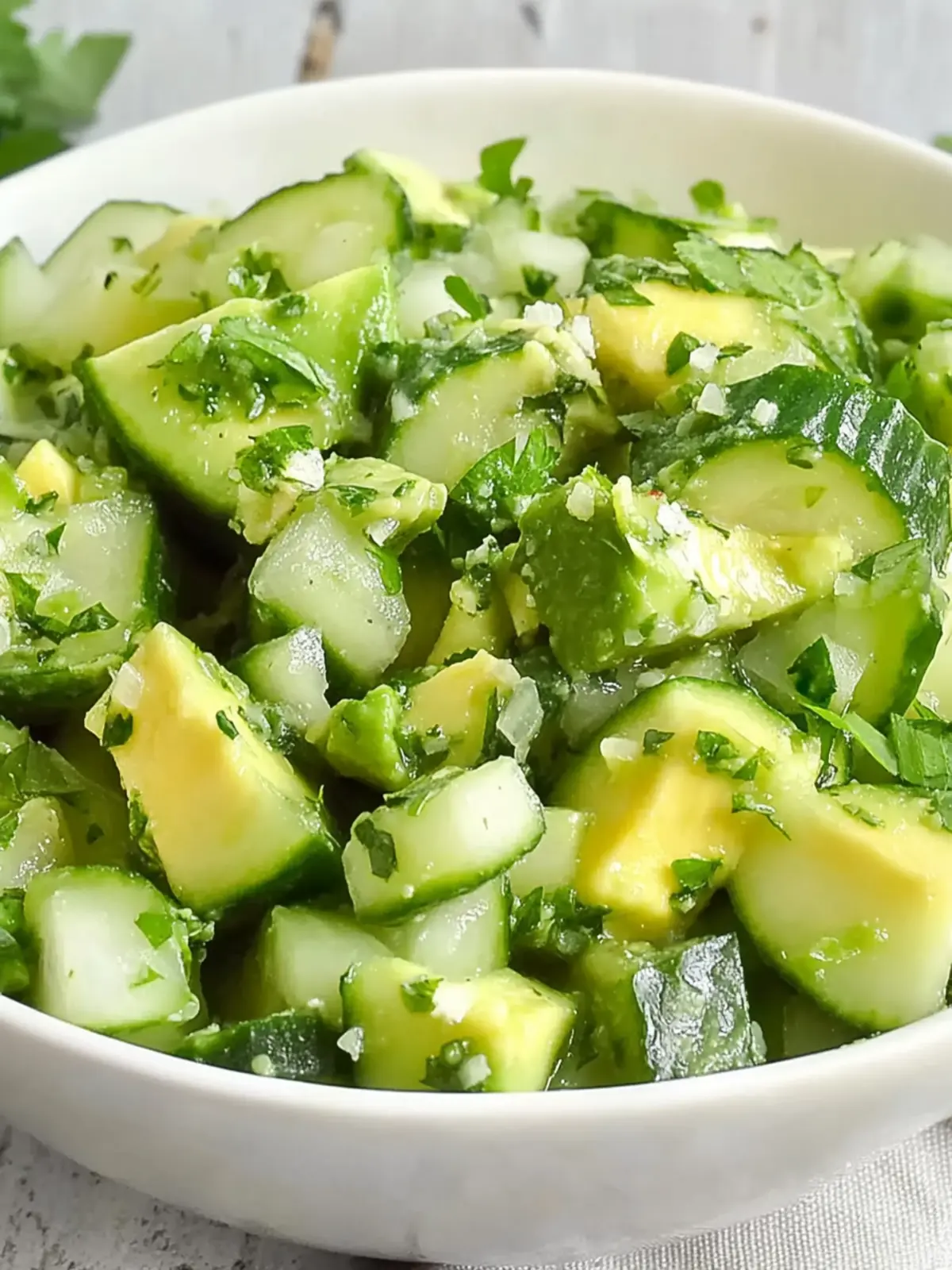 Refreshing Cucumber and Avocado Salad to Beat Boring Meals 3 Cucumber and Avocado Salad