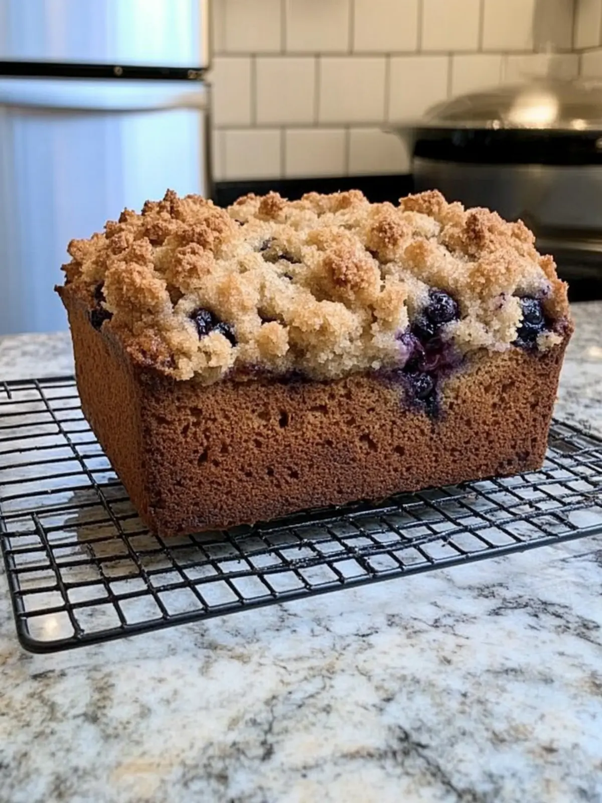 Banana Blueberry Loaf with Crunchy Streusel Topping Magic 3 Banana Blueberry Loaf (with Streusel Topping)