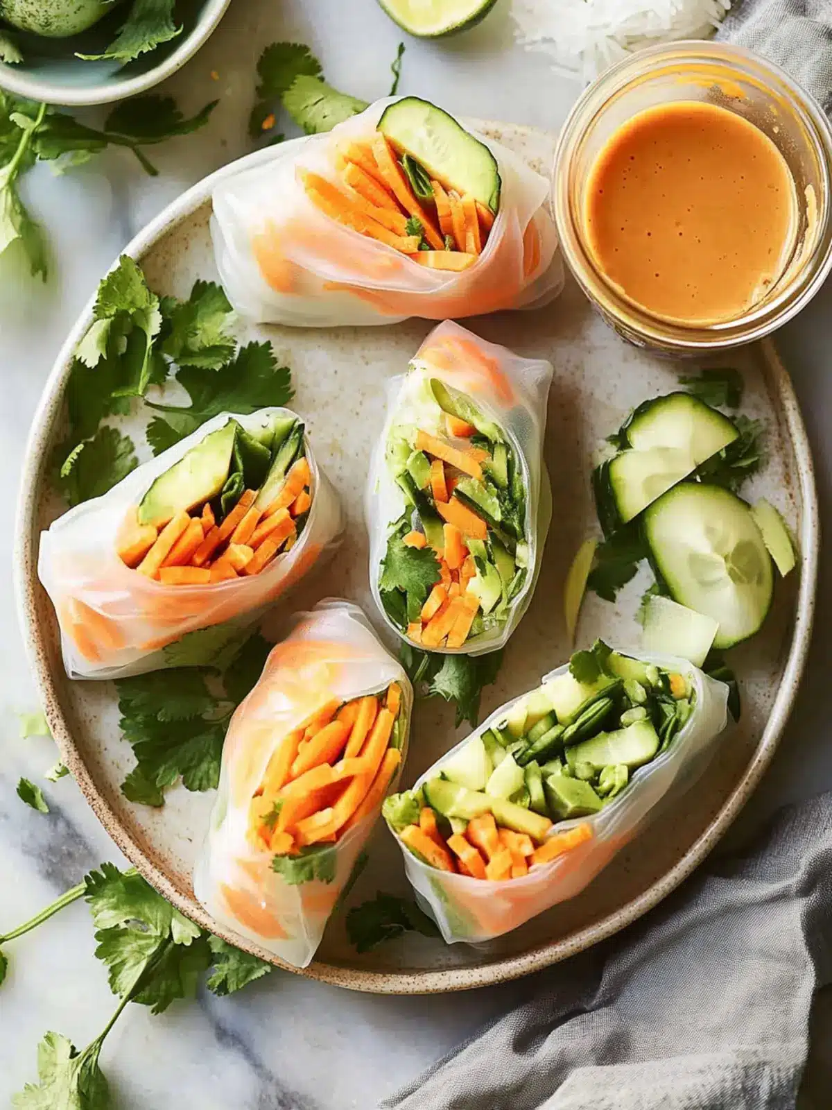 Fresh Spring Rolls with Creamy Peanut Sauce You’ll Love 5 Fresh Spring Rolls