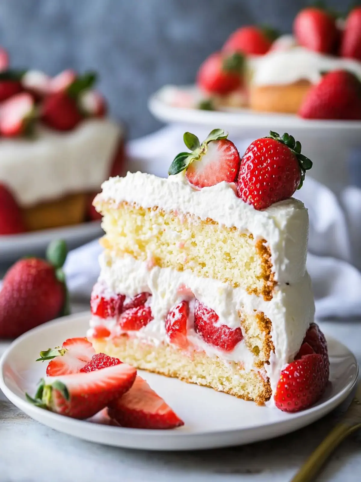 Decadent Strawberry Shortcake Cake You’ll Love to Make at Home 2 Strawberry Shortcake Cake