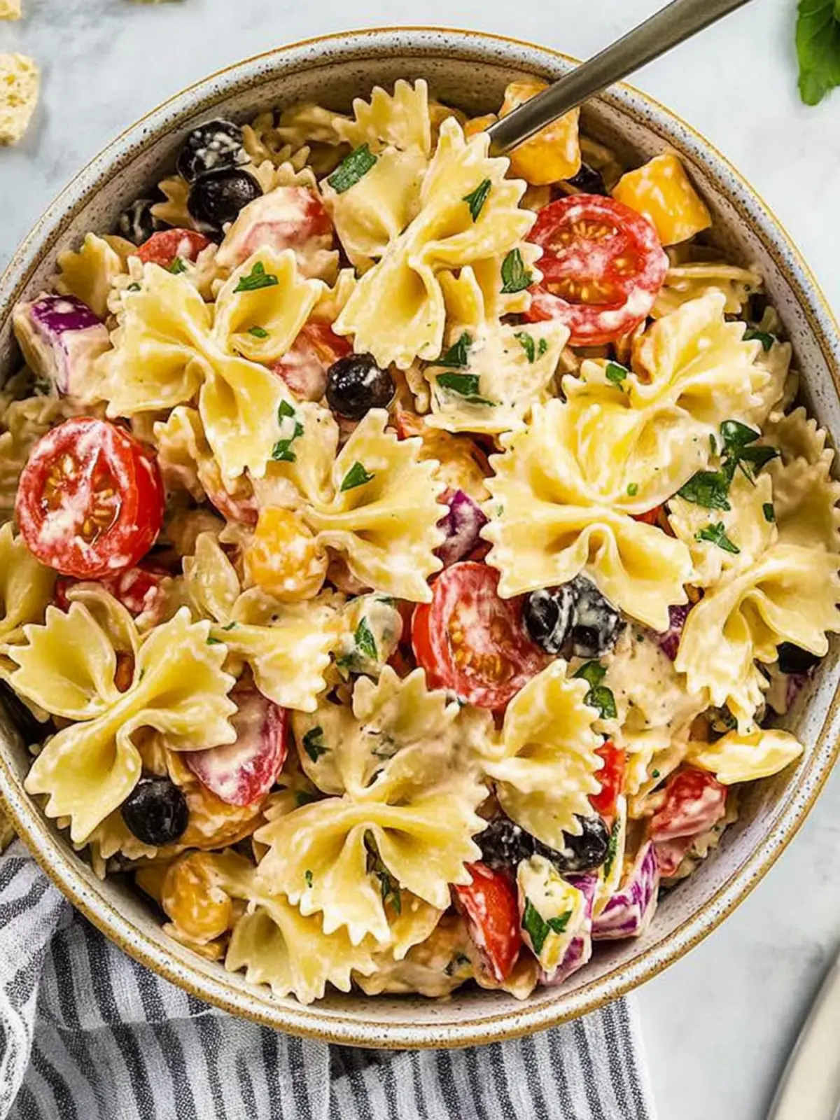 Delicious Bow Tie Pasta Salad Ready in Just 30 Minutes 2 Bow Tie Pasta Salad