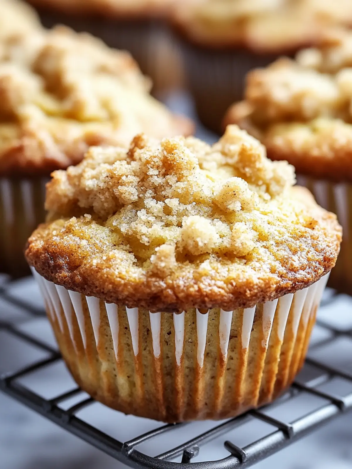 Moist Banana Muffins with Irresistible Crumb Topping 2 Banana Muffins With Crumb Topping