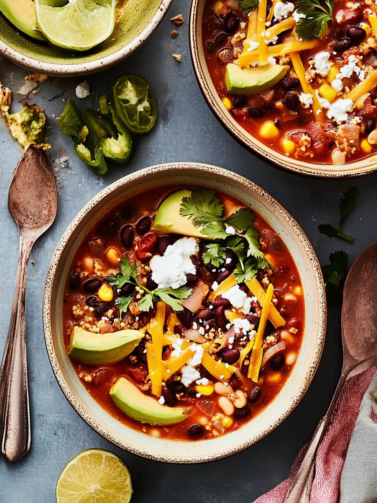 Hearty Vegetarian Tortilla Soup: Comfort in Every Spoonful 4 Vegetarian Tortilla Soup